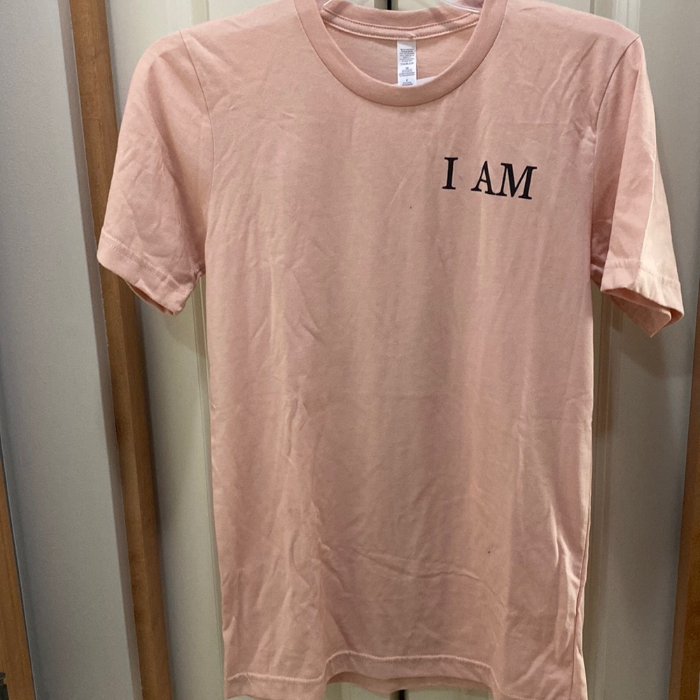 Light Pink T-Shirt Graphic Tee “I Am Fearless, Loved, Strong, Blessed Beautiful”